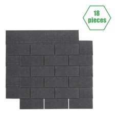 Asphalt Roof Felt Shingles Shed Roofing Tiles Log Cabin Summerhouse Garage 18PCS