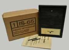 NuTone IS-65 Radio Intercom Door Speaker Walnut/Gold for 300 400 500 Series Sys