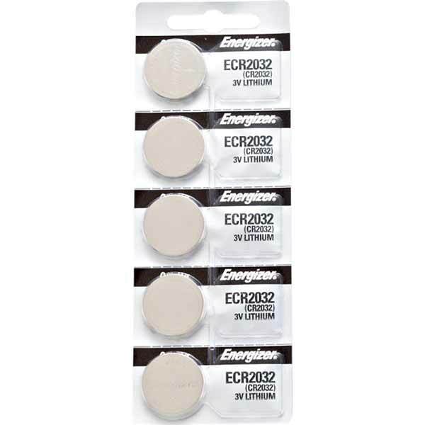 5PC Energizer CR2032 3V Lithium ECR2032 Coin Cell Battery - Ships from Canada