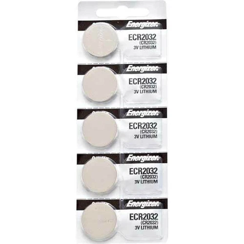 5PC Energizer CR2032 3V Lithium ECR2032 Coin Cell Battery - Ships from Canada