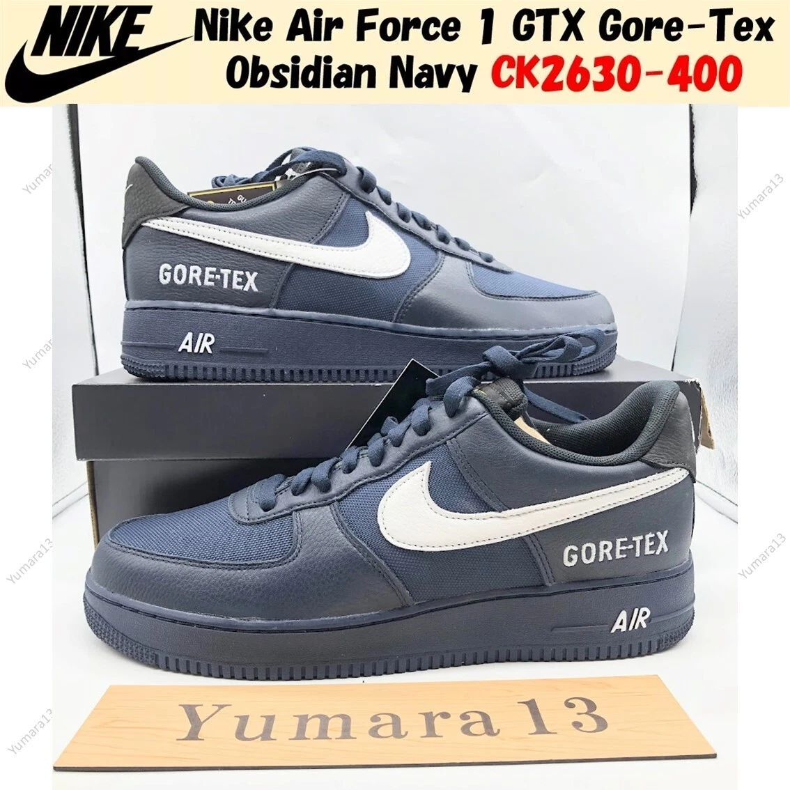 Nike Air Force 1 GORE-TEX ネイビー Nike Gore-Tex x Air Force 1 Low Navy | eBay