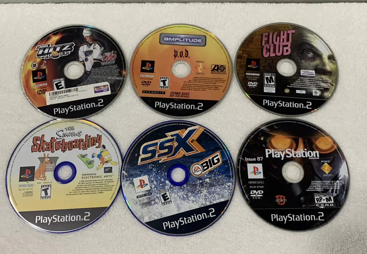 Used Lot of 6 PlayStation 2 Video Games PS2 No Case Disc Only