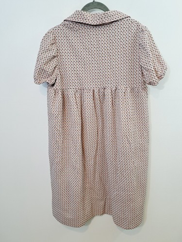 Homemade Vintage Pink Pattern Collared Shift Dress - Picture 4 of 4