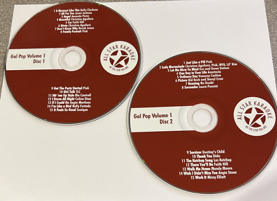 All Star Karaoke Gal Pop Audio CD - VERY GOOD 2 disc set