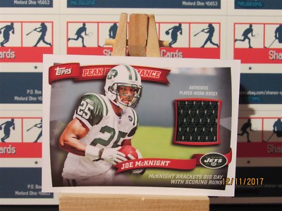 2010 Topps Peak Performance Relics # Pprjm Joe Mcknight