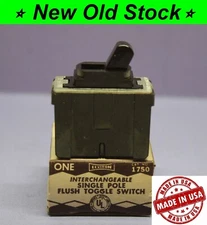 Vintage Despard Interchangeable Toggle Light Switch, Single-Pole Leviton Brown