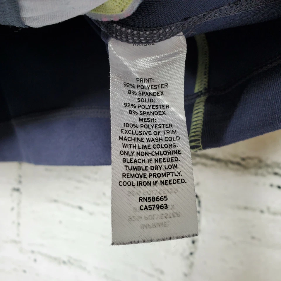 Chaqueta floral Zella Girl grande 10-12 cremallera completa abrigo atlético manga larga Foto 3 de 4