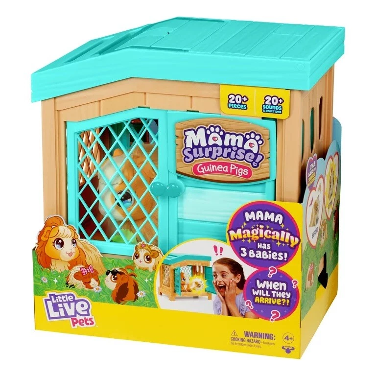 Little Live Pets, Mama Surprise, Soft, Interactive Mama Guinea Pig