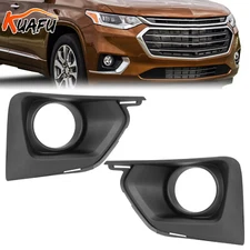Front For Chevrolet Traverse 2018 2019 2020 2021 Fog Light Bezel Cover Kit Pair