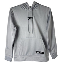 Reebok Quantum Hoodie Sweatshirt Men's M Pullover Sleet Gray NWT