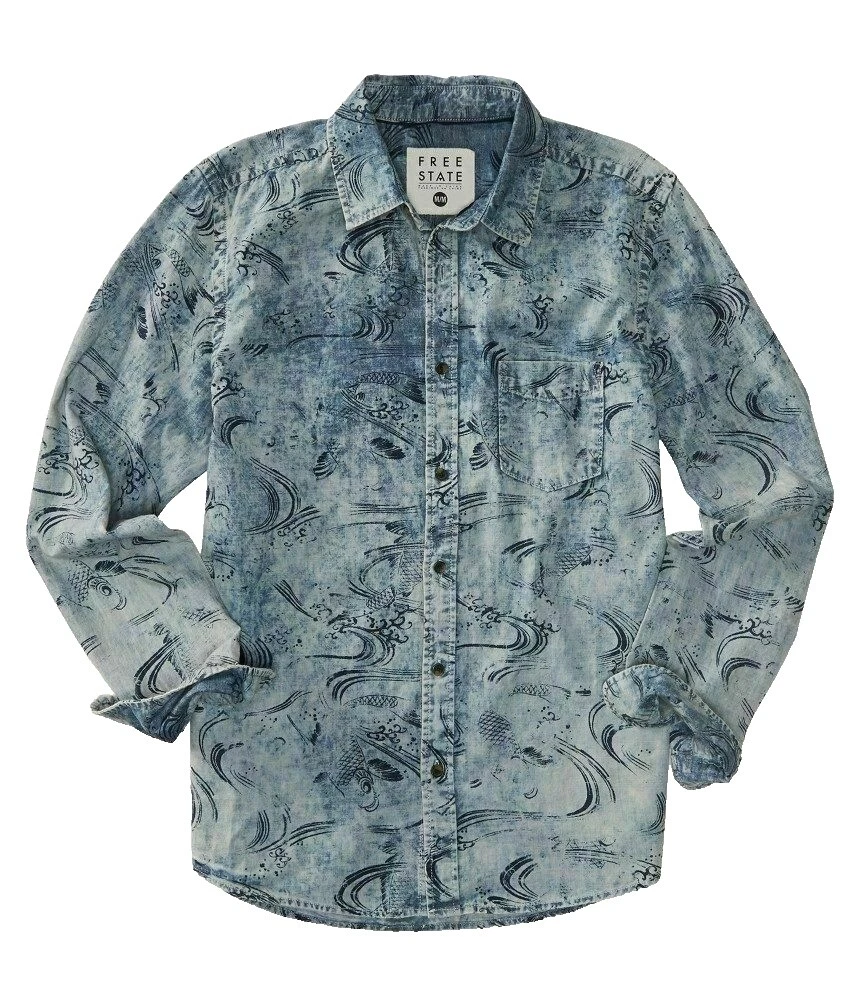 Aero Algodón Informal Con Botones camisas para hombres