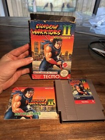 Boxed Nintendo Entertainment System NES Shadow Warriors II 2: Ninja Gaiden