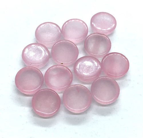 AAA Natural Rose Quartz Round Flat Back Cabochon Loose Gemstone For Jewelry - Picture 16 of 24