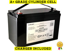 ULTRAMAX LEISURE BATTERY 12V 100AH LITHIUM IRON PHOSPHATE LiFePO4