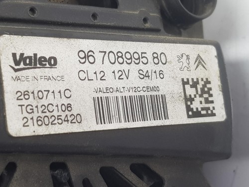 9670899580 generator für PEUGEOT 5008 1.2 12V E-THP (131 CV) 2009 1966244 - Picture 5 of 18