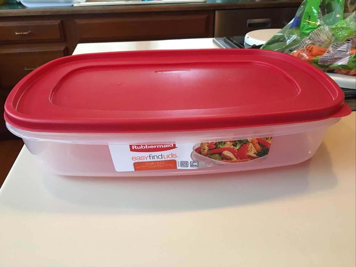 Rubbermaid gallon Food Storage Container pk Clear
