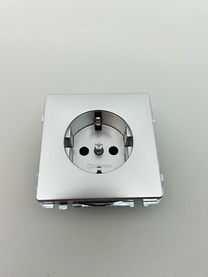 Merten Artec Fläche Design Schuko Steckdose + Abdeckung Silber Alu