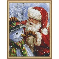 PixelHobby Santa with Snowman Kit  Frame Mosaic Art Kit