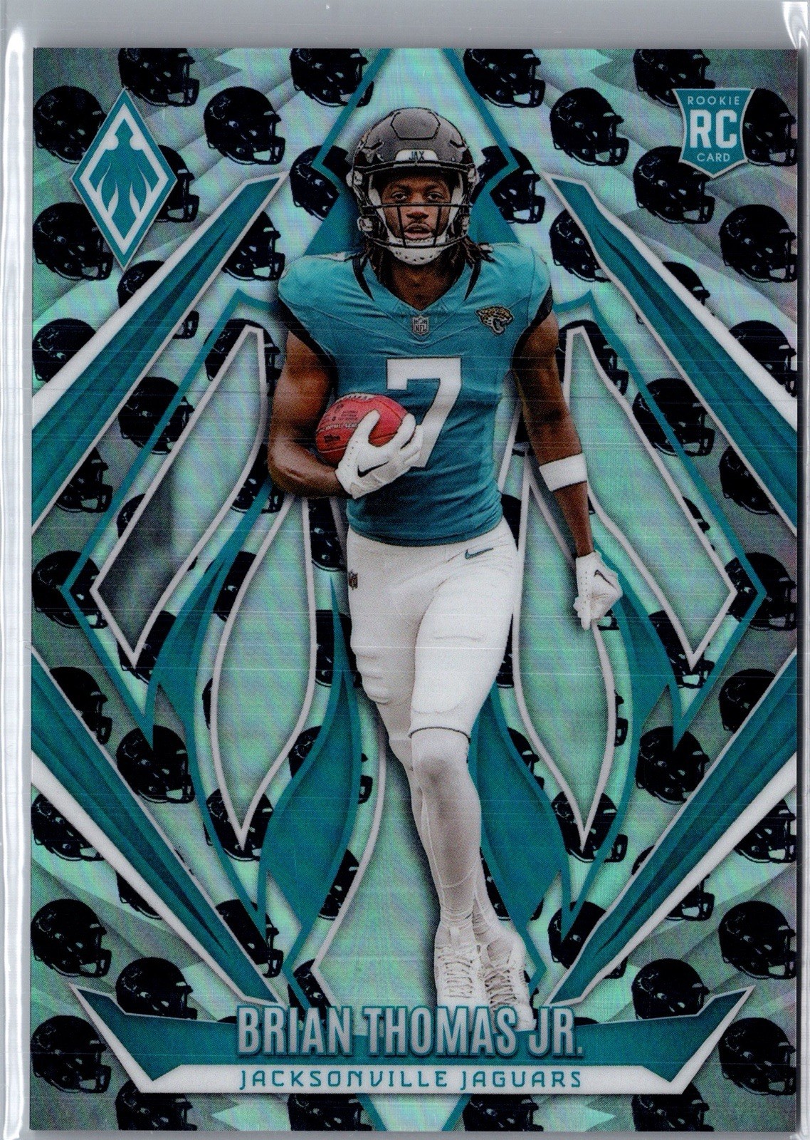 2024 Panini Phoenix - Rookies Brian Thomas Jr. #164 Teal Helmets /399 (RC)