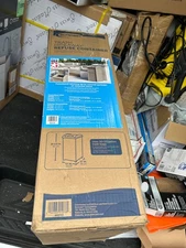 Suncast GH1732 Trash Hideaway 33 Gallon Resin Outdoor Garbage Container, Taupe