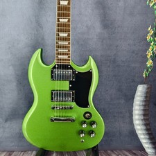 US Custom Green SG ElectricGuitar Solid Silver Hardware HPL Fretboard HH Pickups