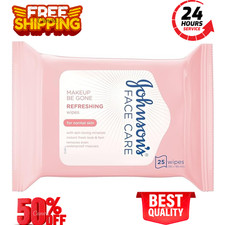 Johnson's Face Care Make Up Be Gone Refreshing Wipes - Pack of 25