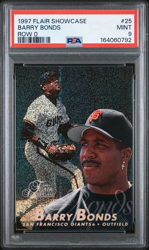1997 Flair Showcase - Flair Showcase Row 0 (Showcase) Barry Bonds #25 PSA 9!