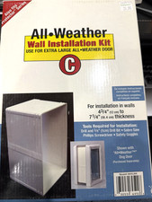 Perfect Pet All-Weather Wall Installation Kit for Extra Large Dogs. AWXLWK. NIB