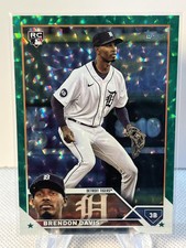 2023 Topps Brendon Davis Green Rookie #494 Detroit Tigers