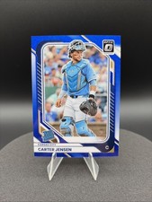 2026 Donruss Optic CARTER JENSEN RC BLUE GLITTER PRIZM #/6 Royals