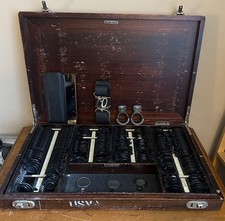 Antique American Optical Model 1980 Ophthalmic Trial Testing Lens Set