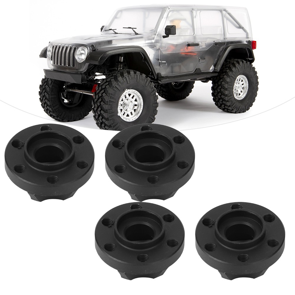 (11mm)4pcs RC Car Wheel Hex Hubs Wheel Adapter Black Fit For SCX10 1/10 RC C LW