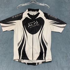 Fox Racing Cycling Jersey Mens Black White Gr...