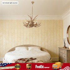 Antler Chandelier 6 Light Deer Horn Hanging Lamp Pendant Light Ceiling Fixture.