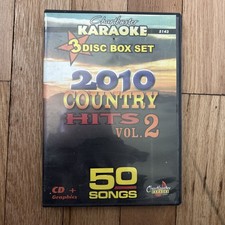 3 CDG DISCS COUNTRY 2010 HITS ONE CHARTBUSTER KARAOKE 50 SONGS CD+G  5138
