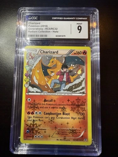 Pokemon Charizard RC5/RC32 Generations: Radiant Collection Holo CGC 9