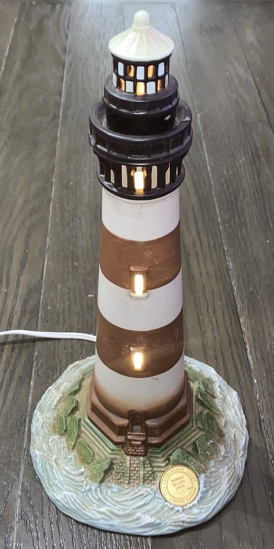 Vintage Old Charleston Light House SC Morris Island 1876
