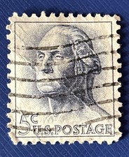 Rare Antique Vintage Collectible George Washington 5 cent postage stamp