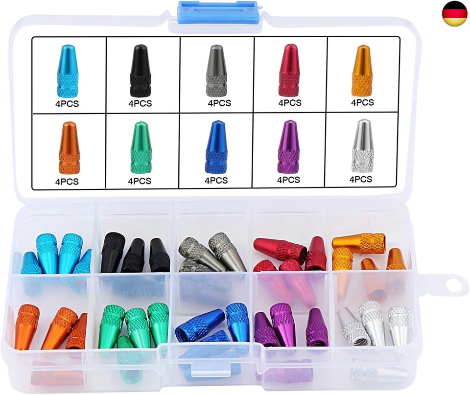 MARKE TSUNNEE 40 Stück Französisch Fahrrad-Ventilkappen, Fahrrad Reifen Ventilkappen A