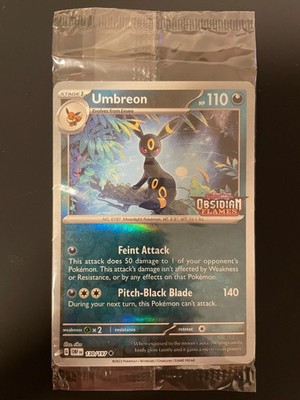 SEALED Umbreon Obsidian Flames Stamp 130/197 Original Sealed EU Promo/FREE SHIPP