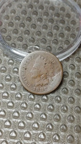 1885 Indian Head Cent Penny AG Details Damaged                              D183