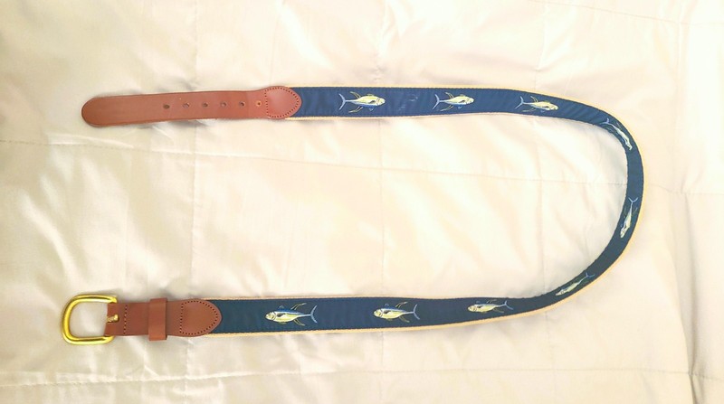 Belt By Leather Man Bluefin Tuna Belt Leather