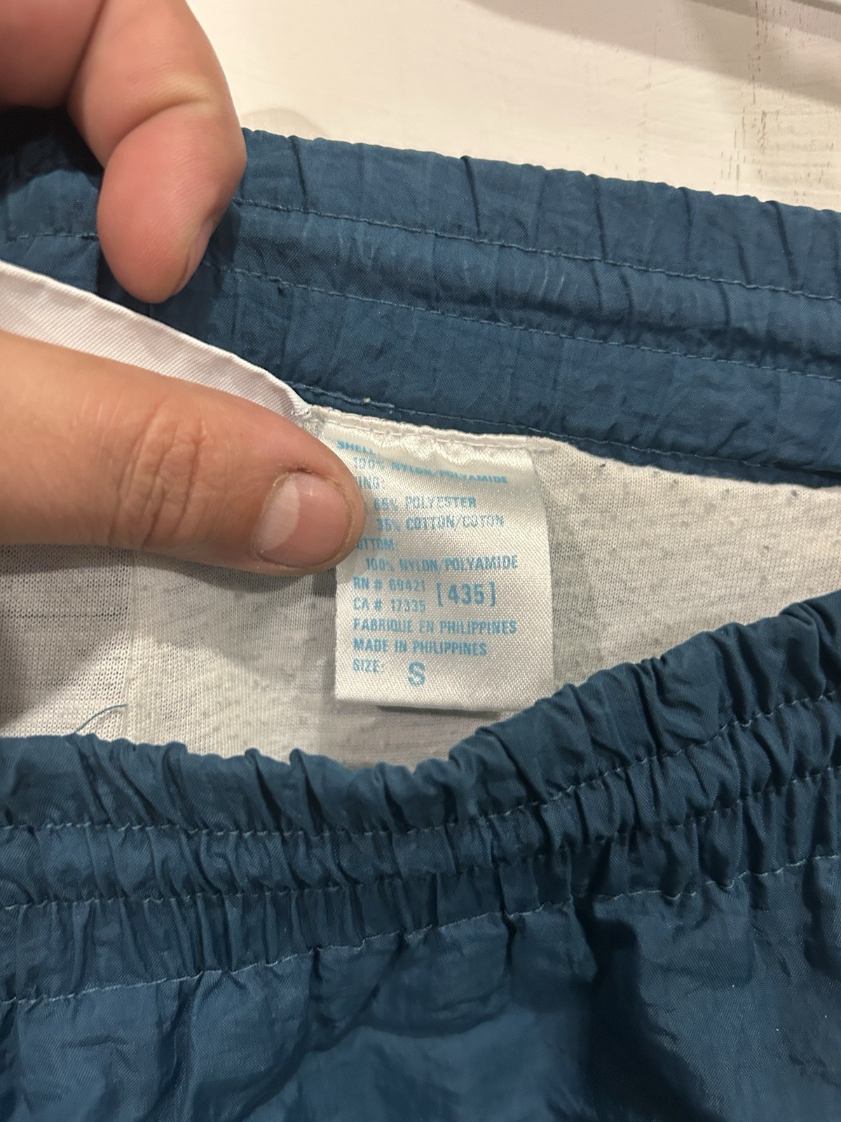 Reebok Pants Vintage Blue Size Small Wide thumbnail 6