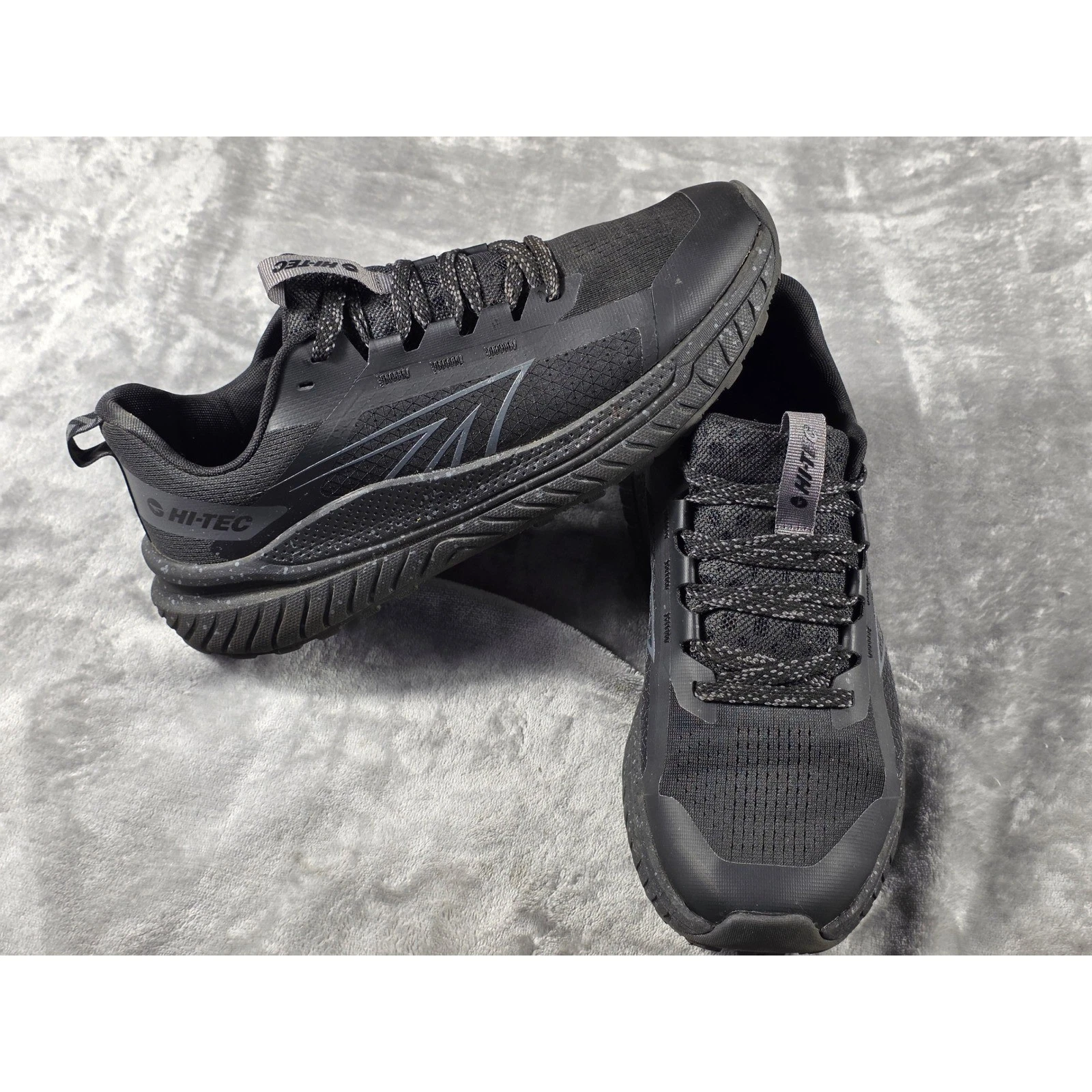 Hi-Tec Trail Hiking Shoes Mens 10.5 Black CH80450M-BV Midsole Sneaker