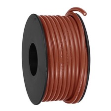 16 AWG Flexible Silicone Wire 9m/30ft, Tinned Copper Electrical Wire, Brown