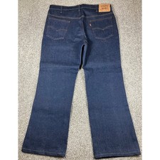 Vintage Levis 517 Orange Tab Bootcut Jeans Mens 38x30 Indigo Made in USA 20517
