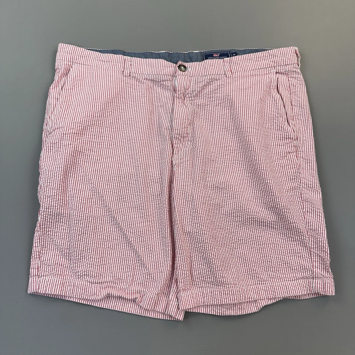 Short Chino Vineyard Vines Breaker 40 Blanc - Coton Sergé Brodé - Très Bon état