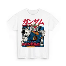 MOBILE SUIT  GUNDAM RX78 Graphic Print Shirts  unisex Cotton