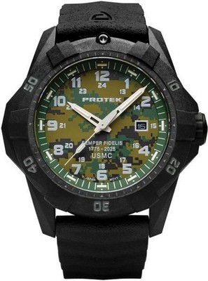 ProTek USMC 250th Anniversary Dive Watch 42mm Carbon Case