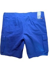 Dockers Cargo Shorts Mens 42 Blue Stretch Classic Golf Fishing Utility Comfy New